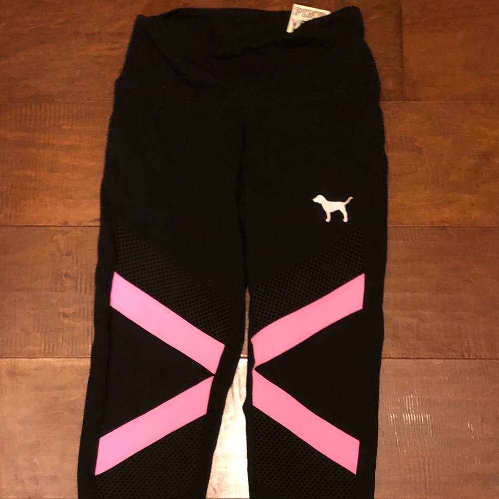 Pink high waist leggings new with tags